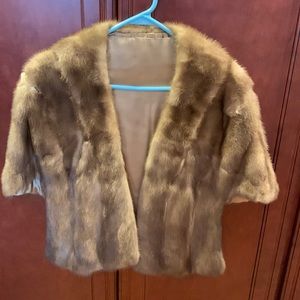 Gorgeous blonde mink stole